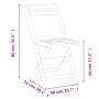 Folding terrace chairs 4 units solid acacia wood by , Garden chairs - Ref: Foro24-3216305, Price: 148,89 €, Discount: %