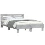 Betongraues Holzwerkstoffbett mit Kopfteil 120x200 cm von , Betten und Lattenroste - Ref: Foro24-3207430, Preis: 131,13 €, Ra...