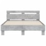 Betongraues Holzwerkstoffbett mit Kopfteil 120x200 cm von , Betten und Lattenroste - Ref: Foro24-3207430, Preis: 131,13 €, Ra...