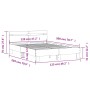 Betongraues Holzwerkstoffbett mit Kopfteil 120x200 cm von , Betten und Lattenroste - Ref: Foro24-3207430, Preis: 131,13 €, Ra...