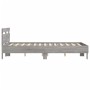 Sonoma-graues Holzwerkstoffbett mit Kopfteil 120 x 200 cm von , Betten und Lattenroste - Ref: Foro24-3207432, Preis: 128,65 €...