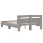 Sonoma-graues Holzwerkstoffbett mit Kopfteil 120 x 200 cm von , Betten und Lattenroste - Ref: Foro24-3207432, Preis: 128,65 €...