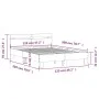 Sonoma gray engineered wood bed with headboard 120x200 cm by , Beds and slatted bases - Ref: Foro24-3207432, Price: 126,78 €,...
