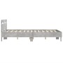 Cama con cabecero madera de ingeniería gris hormigón 120x190 cm de , Camas y somieres - Ref: Foro24-3207451, Precio: 152,76 €...