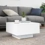 Engineered wood white coffee table 55x55x31 cm by , Coffee table - Ref: Foro24-836567, Price: 52,39 €, Discount: %