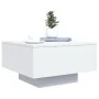 Engineered wood white coffee table 55x55x31 cm by , Coffee table - Ref: Foro24-836567, Price: 52,39 €, Discount: %