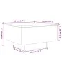 Engineered wood white coffee table 55x55x31 cm by , Coffee table - Ref: Foro24-836567, Price: 52,39 €, Discount: %