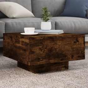 Engineered wood smoked oak coffee table 55x55x31 cm by , Coffee table - Ref: Foro24-836571, Price: 50,13 €, Discount: %