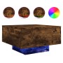 Couchtisch mit LED-Leuchten Räuchereiche 55x55x31 cm von , Couchtisch - Ref: Foro24-836578, Preis: 59,28 €, Rabatt: %