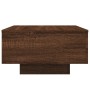 Mesa de centro madera de ingeniería roble marrón 55x55x31 cm