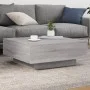 Mesa de centro madera de ingeniería gris Sonoma 80x80x31 cm de , Mesas de centro - Ref: Foro24-836586, Precio: 71,64 €, Descu...