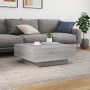 Engineered wood Sonoma gray coffee table 80x80x31 cm by , Coffee table - Ref: Foro24-836586, Price: 74,33 €, Discount: %