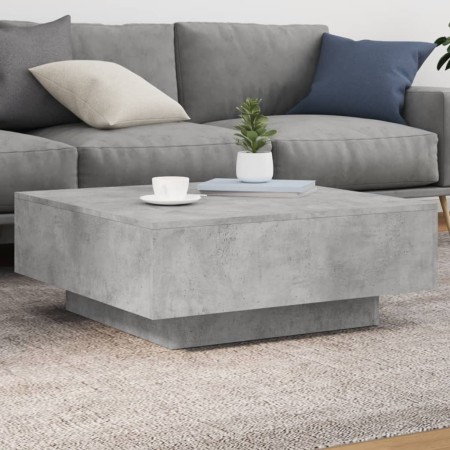 Engineered wood gray concrete coffee table 80x80x31 cm by , Coffee table - Ref: Foro24-836584, Price: 73,98 €, Discount: %