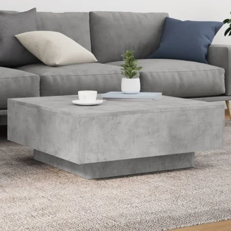 Engineered wood gray concrete coffee table 80x80x31 cm by , Coffee table - Ref: Foro24-836584, Price: 72,78 €, Discount: %
