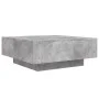 Engineered wood gray concrete coffee table 80x80x31 cm by , Coffee table - Ref: Foro24-836584, Price: 72,78 €, Discount: %