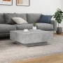 Engineered wood gray concrete coffee table 80x80x31 cm by , Coffee table - Ref: Foro24-836584, Price: 72,78 €, Discount: %