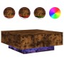 Couchtisch mit LED-Leuchten Räuchereiche 80x80x31 cm von , Couchtisch - Ref: Foro24-836592, Preis: 82,74 €, Rabatt: %
