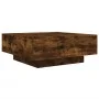 Smoked oak coffee table with LED lights 80x80x31 cm by , Coffee table - Ref: Foro24-836592, Price: 81,66 €, Discount: %