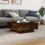 Couchtisch mit LED-Leuchten Räuchereiche 80x80x31 cm von , Couchtisch - Ref: Foro24-836592, Preis: 81,66 €, Rabatt: %