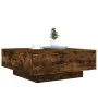 Smoked oak coffee table with LED lights 80x80x31 cm by , Coffee table - Ref: Foro24-836592, Price: 81,66 €, Discount: %