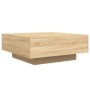 Sonoma oak LED coffee table 80x80x31 cm by , Coffee table - Ref: Foro24-836590, Price: 81,87 €, Discount: %
