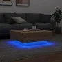 Couchtisch mit LED-Leuchten Sonoma Eiche 80x80x31 cm von , Couchtisch - Ref: Foro24-836590, Preis: 79,82 €, Rabatt: %