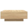 Sonoma oak LED coffee table 80x80x31 cm by , Coffee table - Ref: Foro24-836590, Price: 81,87 €, Discount: %