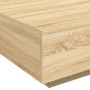 Sonoma oak LED coffee table 80x80x31 cm by , Coffee table - Ref: Foro24-836590, Price: 81,87 €, Discount: %