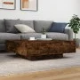 Couchtisch Holzwerkstoff Eiche geräuchert 100x100x31 cm von , Couchtisch - Ref: Foro24-836599, Preis: 103,72 €, Rabatt: %