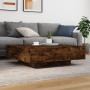 Couchtisch Holzwerkstoff Eiche geräuchert 100x100x31 cm von , Couchtisch - Ref: Foro24-836599, Preis: 104,40 €, Rabatt: %
