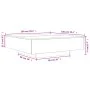 Engineered wood smoked oak coffee table 100x100x31 cm by , Coffee table - Ref: Foro24-836599, Price: 102,16 €, Discount: %