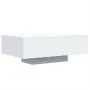 LED white coffee table 85x55x31 cm by , Coffee table - Ref: Foro24-836609, Price: 73,33 €, Discount: %