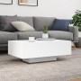 LED white coffee table 85x55x31 cm by , Coffee table - Ref: Foro24-836609, Price: 74,79 €, Discount: %