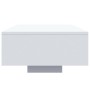 LED white coffee table 85x55x31 cm by , Coffee table - Ref: Foro24-836609, Price: 74,79 €, Discount: %