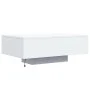 LED white coffee table 85x55x31 cm by , Coffee table - Ref: Foro24-836609, Price: 73,33 €, Discount: %