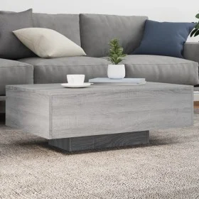 Gray Sonoma LED coffee table 85x55x31 cm by , Coffee table - Ref: Foro24-836614, Price: 76,23 €, Discount: %