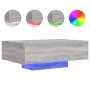 Gray Sonoma LED coffee table 85x55x31 cm by , Coffee table - Ref: Foro24-836614, Price: 76,23 €, Discount: %