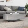 Gray Sonoma LED coffee table 85x55x31 cm by , Coffee table - Ref: Foro24-836614, Price: 76,23 €, Discount: %