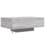 Gray Sonoma LED coffee table 85x55x31 cm by , Coffee table - Ref: Foro24-836614, Price: 76,23 €, Discount: %
