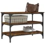 Engineered wood smoked oak shoemaker bench 70x38.5x49 cm by , Benches for halls and storage - Ref: Foro24-839040, Price: 47,1...