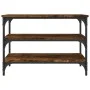Engineered wood smoked oak shoemaker bench 70x38.5x49 cm by , Benches for halls and storage - Ref: Foro24-839040, Price: 47,1...