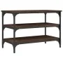 Engineered wood oak brown shoe bench 70x38.5x49 cm by , Benches for halls and storage - Ref: Foro24-839042, Price: 48,61 €, D...