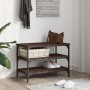 Holzwerkstoff Schuhbank braune Eiche 70x38,5x49 cm von , Bänke für Hallen und Lager - Ref: Foro24-839042, Preis: 49,21 €, Rab...