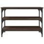 Engineered wood oak brown shoe bench 70x38.5x49 cm by , Benches for halls and storage - Ref: Foro24-839042, Price: 48,61 €, D...