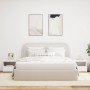 Bedside tables with LED lights, 2 units, white, 50x40x45 cm by , Nightstands - Ref: Foro24-836764, Price: 117,15 €, Discount: %