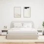 Mesitas de noche con luces LED 2 unidades blanco 50x40x45 cm de , Mesitas de noche - Ref: Foro24-836764, Precio: 113,07 €, De...