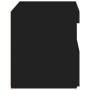 Bedside tables with LED lights, 2 units, black, 50x40x45 cm by , Nightstands - Ref: Foro24-836766, Price: 104,97 €, Discount: %