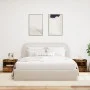 Bedside tables with LED lights 2 units smoked oak 50x40x45 cm by , Nightstands - Ref: Foro24-836772, Price: 87,97 €, Discount: %