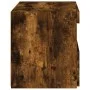 Bedside tables with LED lights 2 units smoked oak 50x40x45 cm by , Nightstands - Ref: Foro24-836772, Price: 87,97 €, Discount: %
