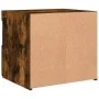 Bedside tables with LED lights 2 units smoked oak 50x40x45 cm by , Nightstands - Ref: Foro24-836772, Price: 87,97 €, Discount: %